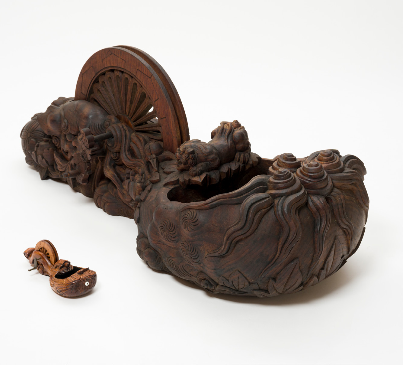 大墨壺「獅子戯児」