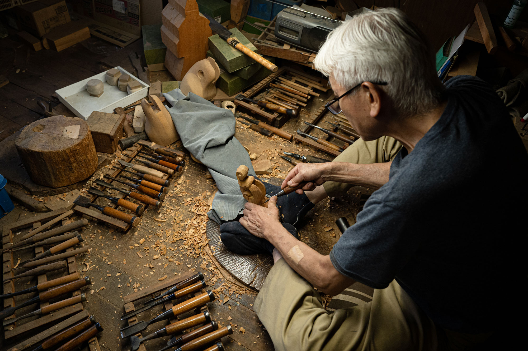 Cover for 実演「墨壺を彫る」